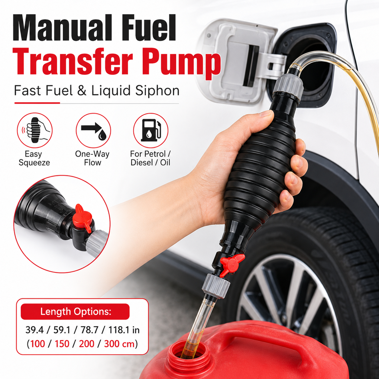 Aquarium Marina - 1PC Universal Manual Liquid Transfer Pump
