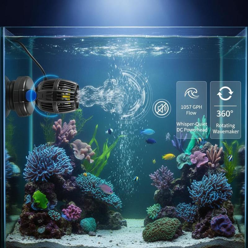 Powerhead Wave Maker - Aquarium Wave Maker, 10W, 1057 GPH
