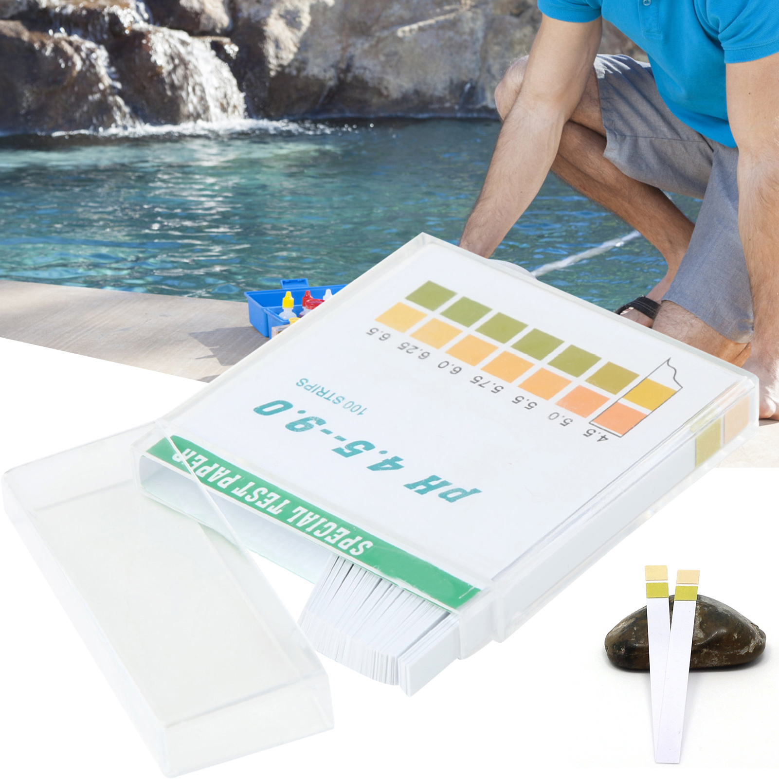 Marine Aquarium Test Kit - 100pcs Home Water Quality Test Strips