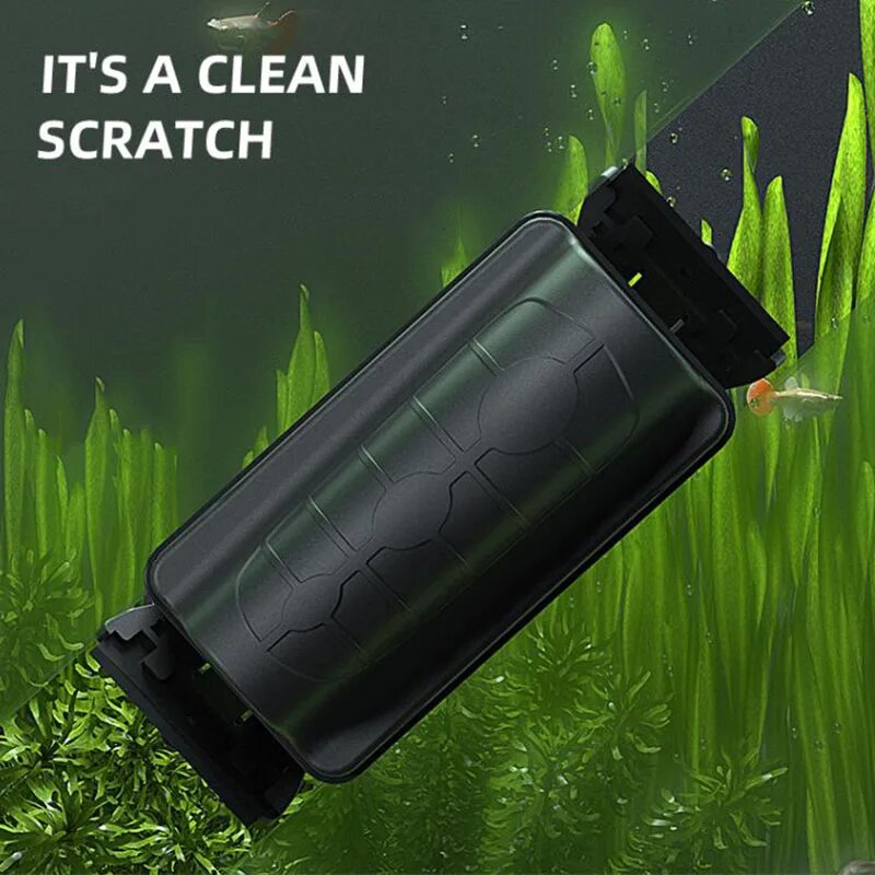 Marine Aquarium Glass Cleaner - Magnetic Aquarium Fish Tank Brushes Floating