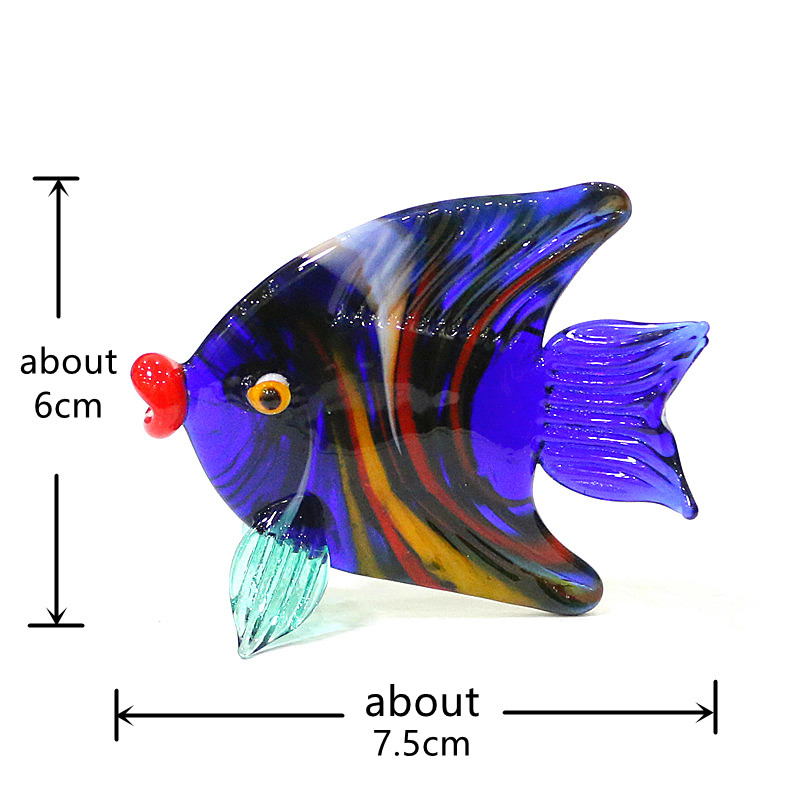 Murano Glass Sea Fish Mini Fig - Aquarium Marine Color incelemesi ve fiyatı