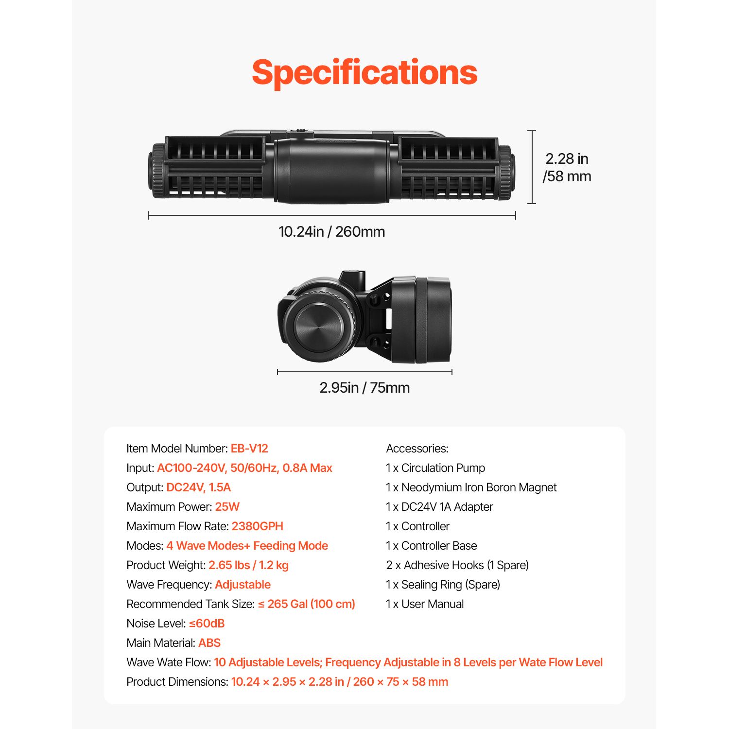 Aquarium Wave Maker, 25W, 2380 - Powerhead Wave Maker incelemesi ve fiyatı