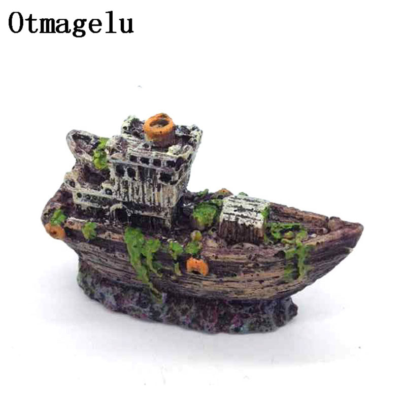 Mini Aquarium Resin Shipwreck  - Aquarium Marina incelemesi ve fiyatı