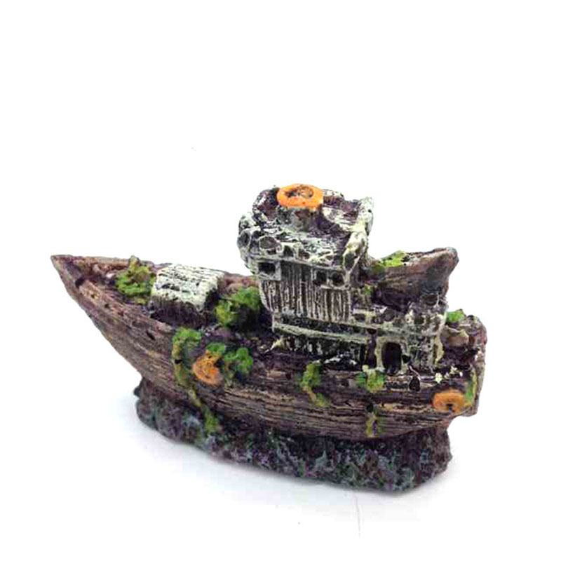 Mini Aquarium Resin Shipwreck  - Aquarium Marina incelemesi ve fiyatı