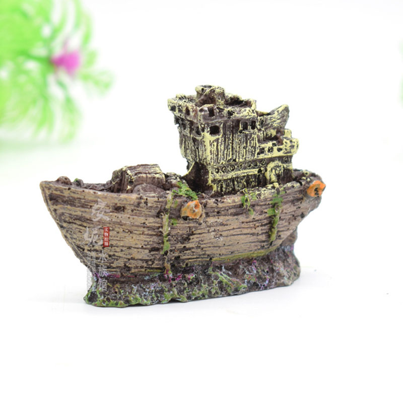 Mini Aquarium Resin Shipwreck  - Aquarium Marina incelemesi ve fiyatı