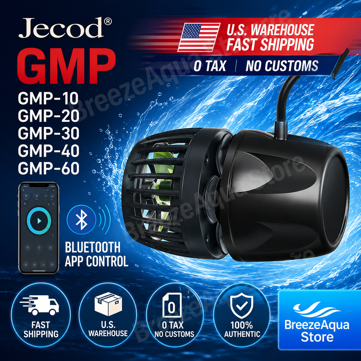 Jebao Jecod GMP Bluetooth APP  - Powerhead Wave Maker incelemesi ve fiyatı