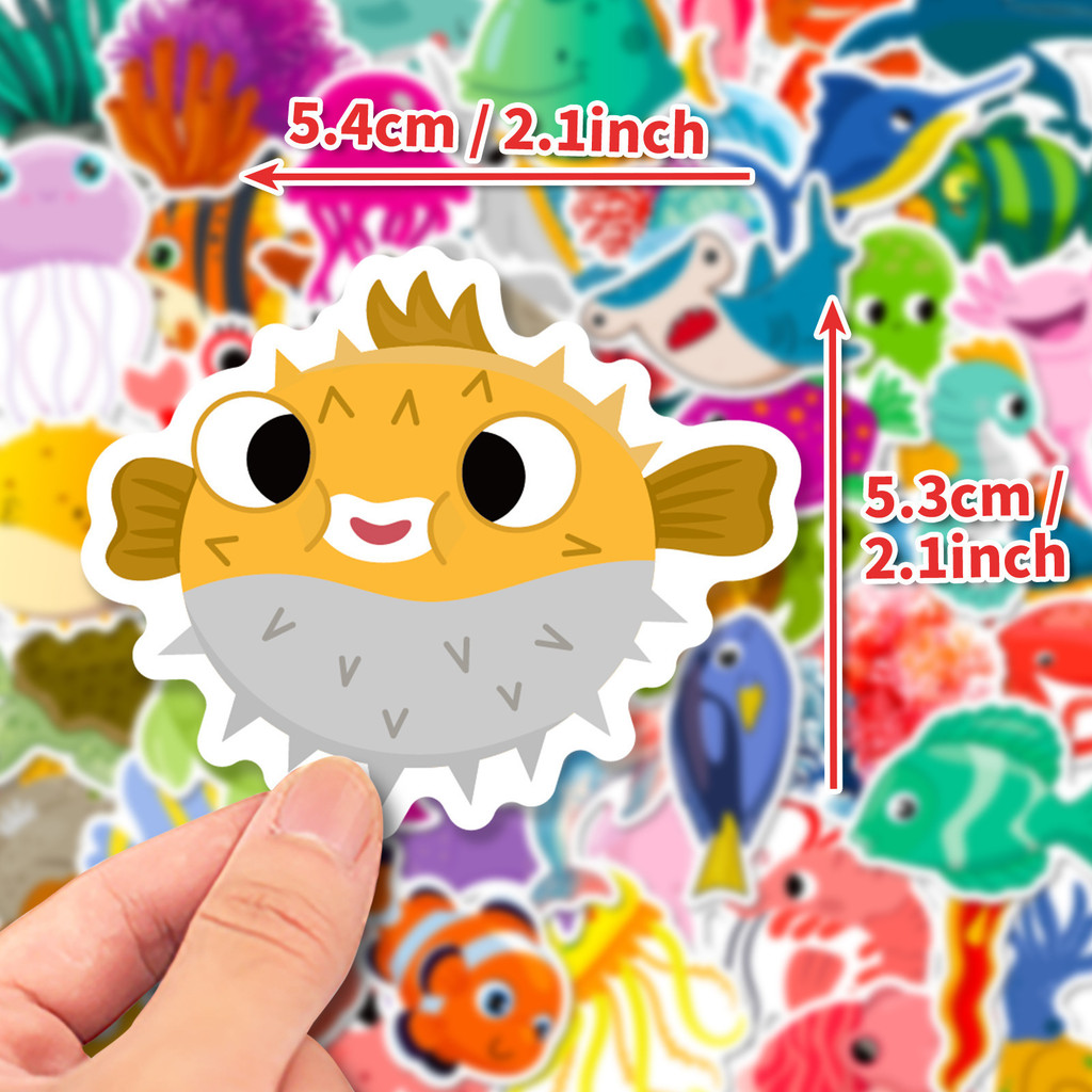 50Pcs Marine Life Stickers - C - Aquarium And Marine incelemesi ve fiyatı
