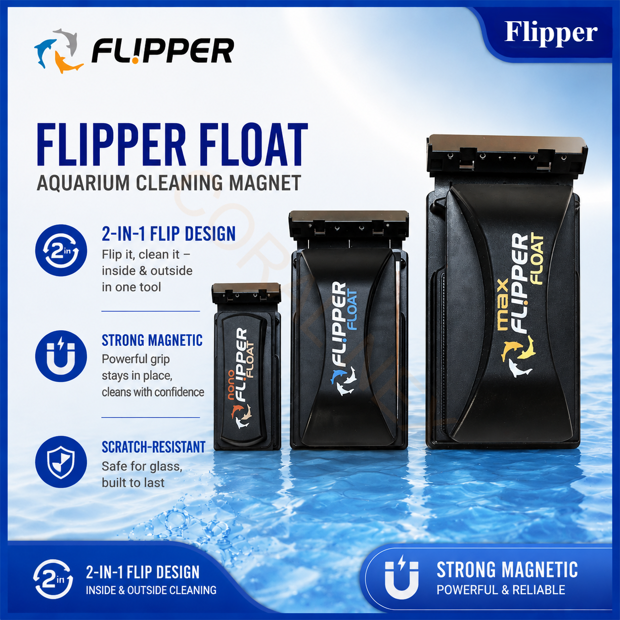 Flipper Nano/Standard/Max Floa - Marine Aquarium Glass Cleaner incelemesi ve fiyatı