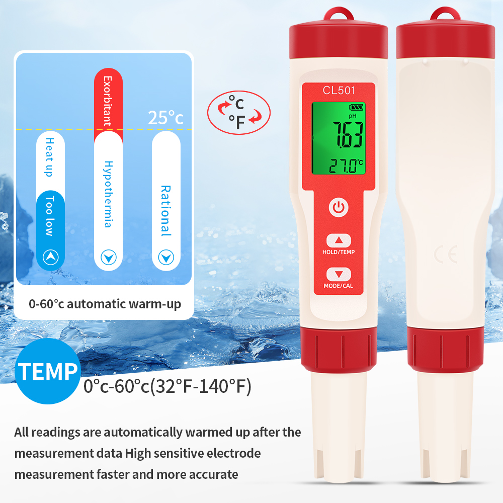 PH/CL2/H2/ORP/Temperature Mete - Marine Aquarium Test Kit incelemesi ve fiyatı