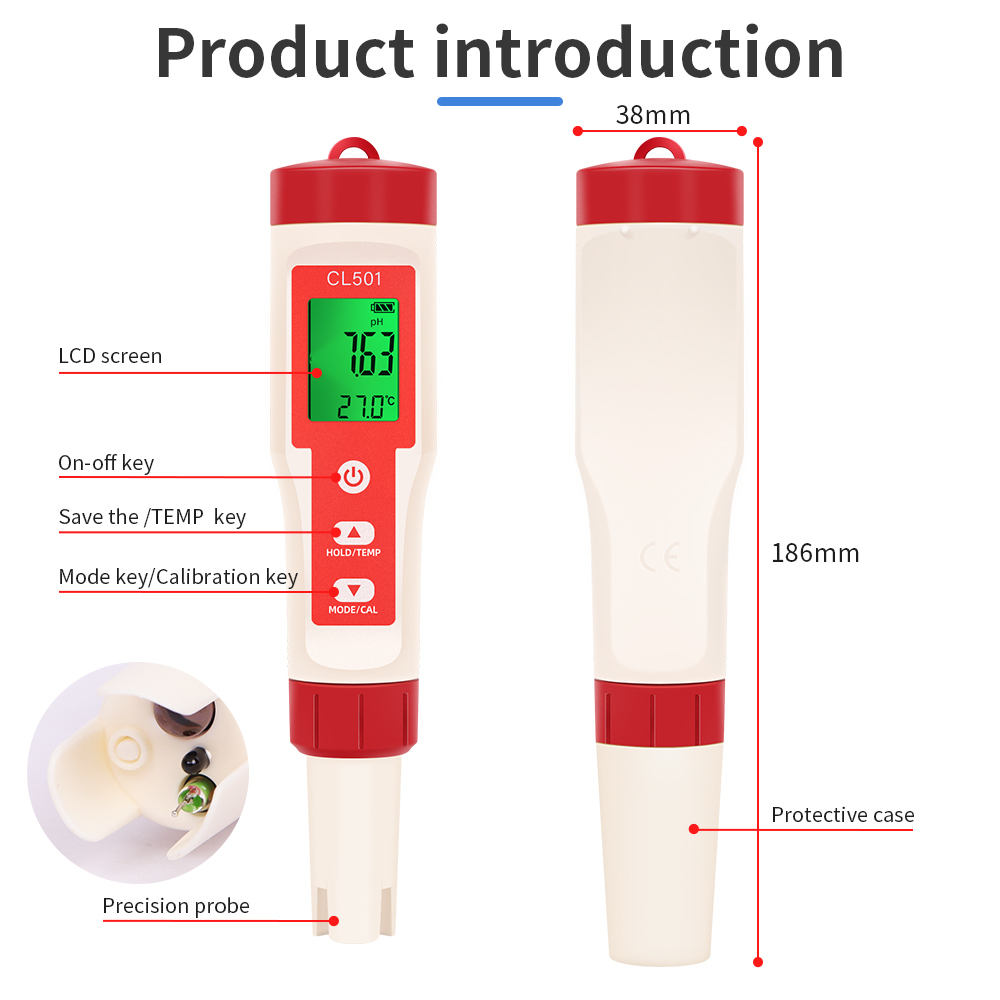 PH/CL2/H2/ORP/Temperature Mete - Marine Aquarium Test Kit incelemesi ve fiyatı