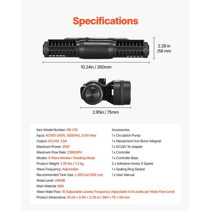 Fish Tank Circulation Pump 238 - Powerhead Wave Maker incelemesi ve fiyatı
