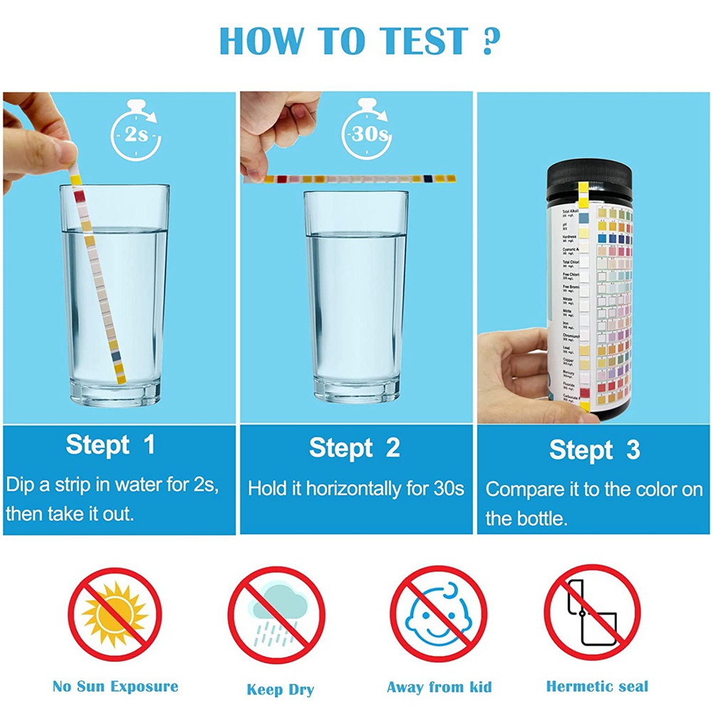 A68P-100PCS 16 In 1 Water Test - Marine Aquarium Test Kit incelemesi ve fiyatı