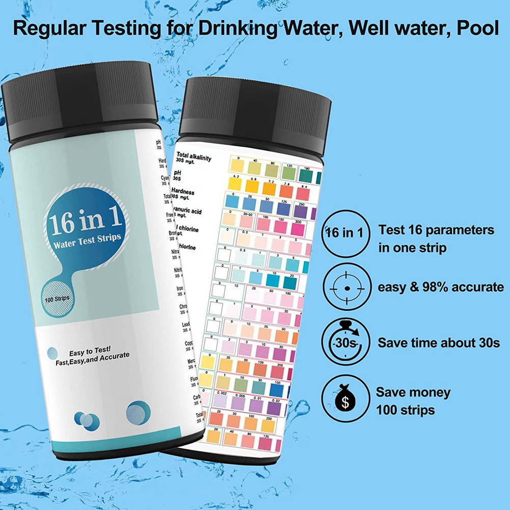 A68P-100PCS 16 In 1 Water Test - Marine Aquarium Test Kit incelemesi ve fiyatı