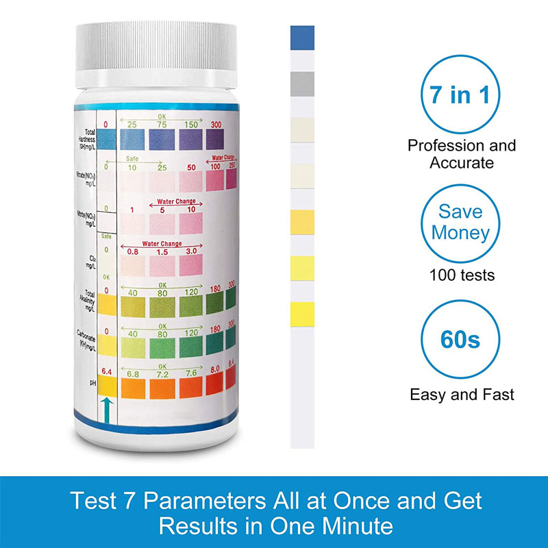 7-IN-1 Aquarium Test Strips 10 - Marine Aquarium Test Kit incelemesi ve fiyatı