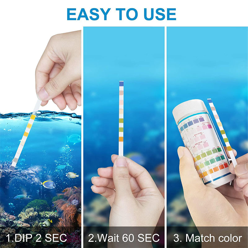 7-IN-1 Aquarium Test Strips 10 - Marine Aquarium Test Kit incelemesi ve fiyatı