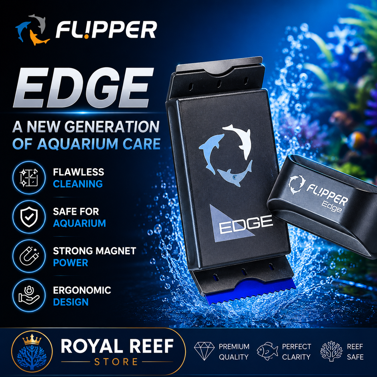 Flipper Edge Standard Max Magn - Marine Aquarium Glass Cleaner incelemesi ve fiyatı