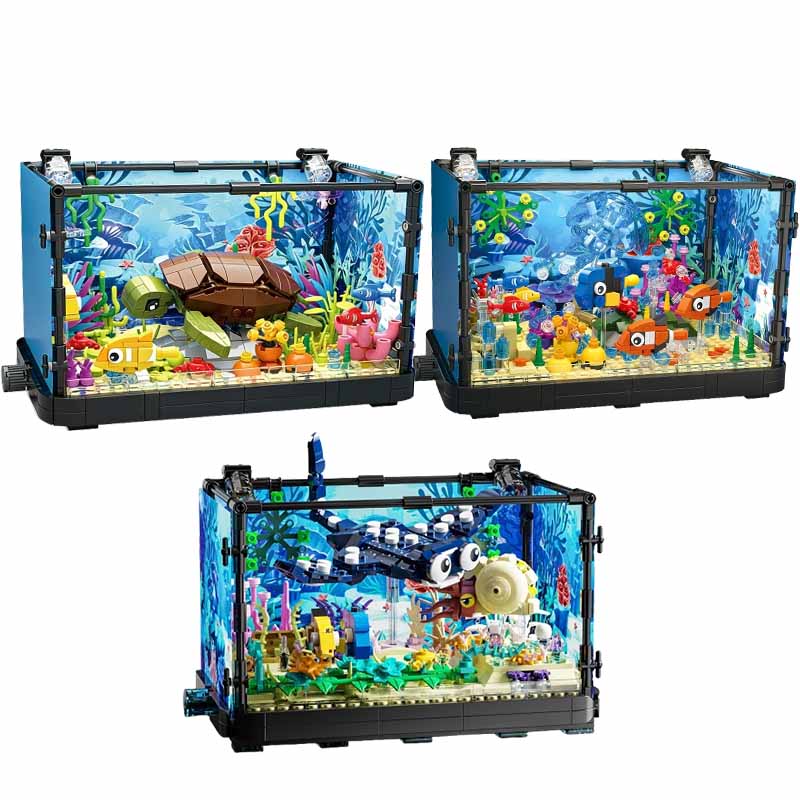 Fish Tank Building Block Set w - Aquarium And Marine incelemesi ve fiyatı