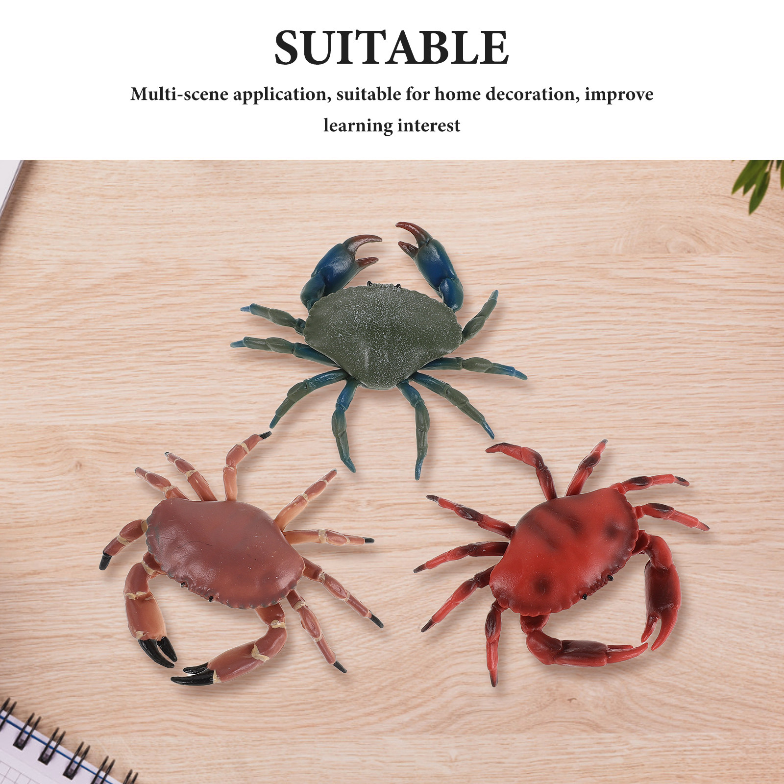 3Pcs Realistic Plastic Crab Fi - Aquarium And Marine incelemesi ve fiyatı