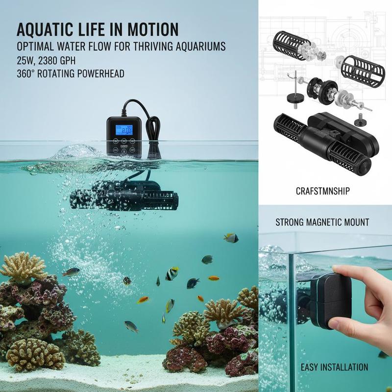 Free Shipping-Fish Tank Circul - Powerhead Wave Maker incelemesi ve fiyatı
