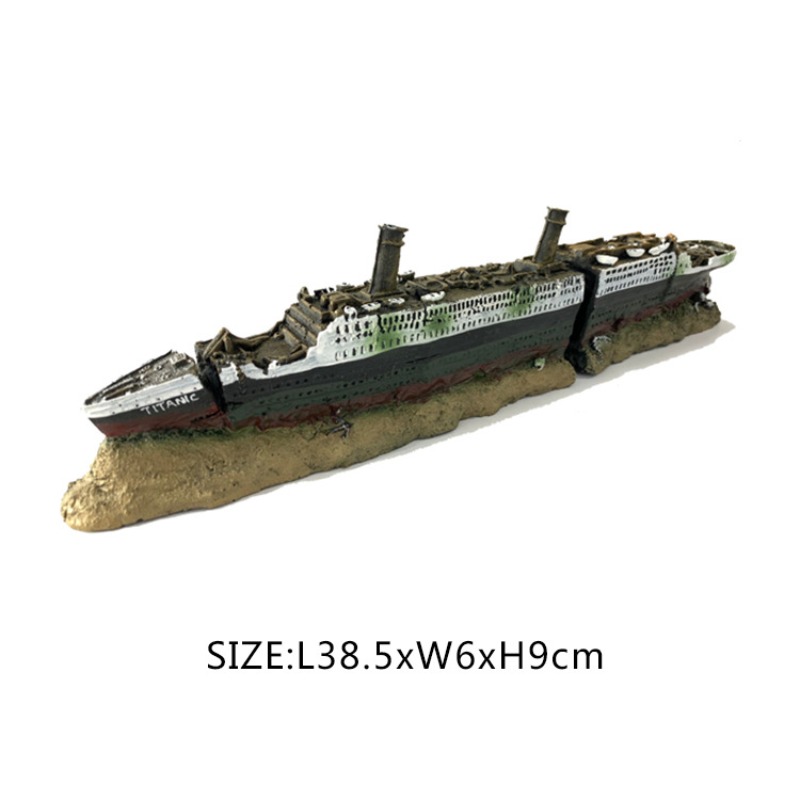 Titanic Wreck Fish Tank Decora - Aquarium Marina incelemesi ve fiyatı